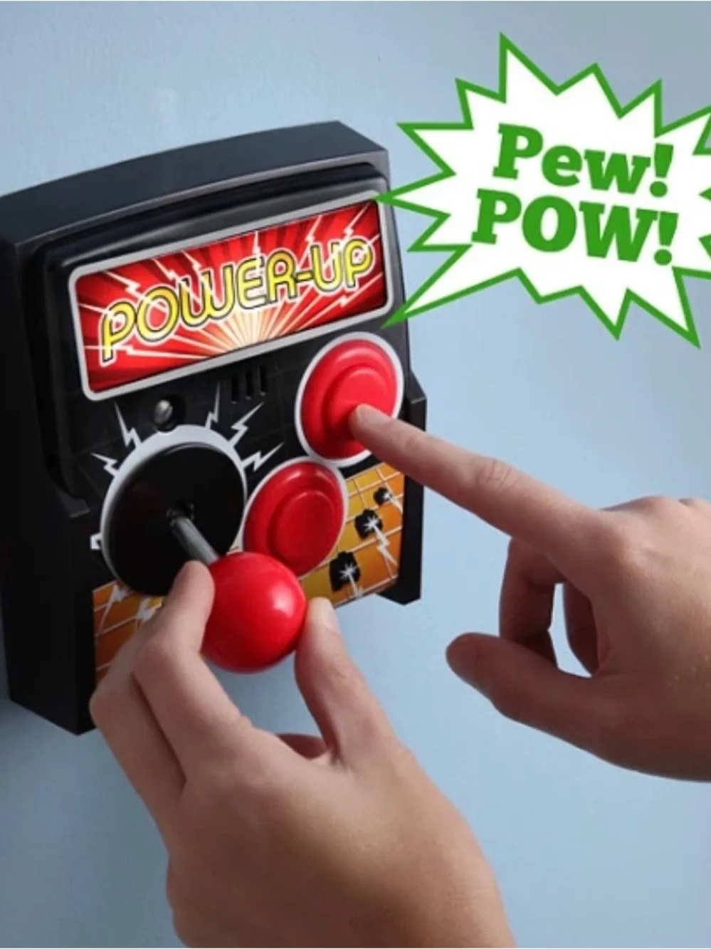 Think Geek Power Up Arcade Joy Stick Light Switch Cover- Light and Sounds